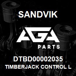 DTBD00002035 Sandvik TIMBERJACK CONTROL LEVER VALVE RIB B | AGA Parts