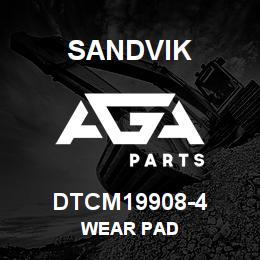 DTCM19908-4 Sandvik WEAR PAD | AGA Parts