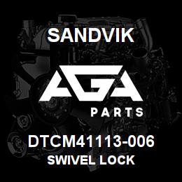 DTCM41113-006 Sandvik SWIVEL LOCK | AGA Parts