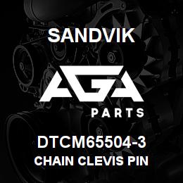 DTCM65504-3 Sandvik CHAIN CLEVIS PIN | AGA Parts