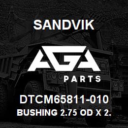 DTCM65811-010 Sandvik BUSHING 2.75 OD X 2.00 ID X 1.00 | AGA Parts