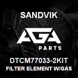 DTCM77033-2KIT Sandvik FILTER ELEMENT W/GASKET | AGA Parts