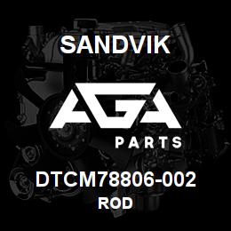 DTCM78806-002 Sandvik ROD | AGA Parts