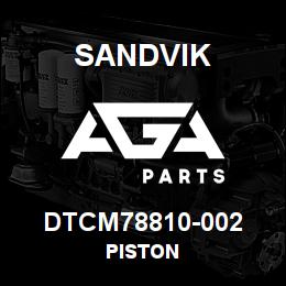 DTCM78810-002 Sandvik PISTON | AGA Parts