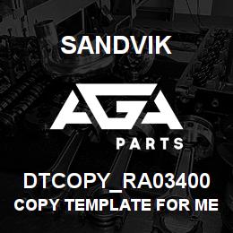 DTCOPY_RA03400 Sandvik COPY TEMPLATE FOR MERIT | AGA Parts