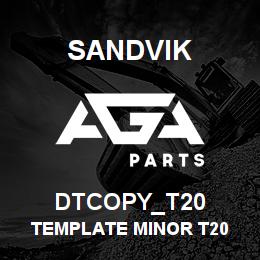 DTCOPY_T20 Sandvik TEMPLATE MINOR T20 | AGA Parts