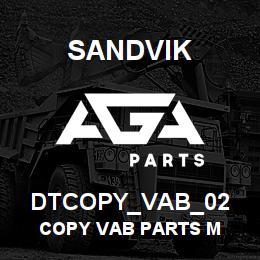 DTCOPY_VAB_02 Sandvik COPY VAB PARTS M | AGA Parts