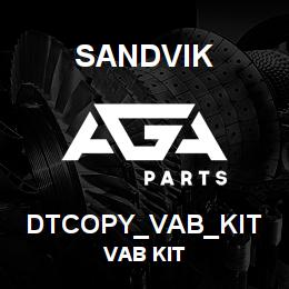 DTCOPY_VAB_KIT Sandvik VAB KIT | AGA Parts
