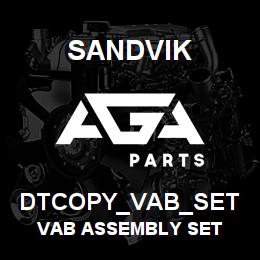 DTCOPY_VAB_SET Sandvik VAB ASSEMBLY SET | AGA Parts