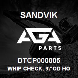 DTCP000005 Sandvik WHIP CHECK, 9"OD HOSE CABLE | AGA Parts