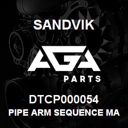 DTCP000054 Sandvik PIPE ARM SEQUENCE MANIFOLD | AGA Parts