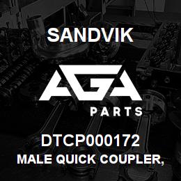 DTCP000172 Sandvik MALE QUICK COUPLER, 3/4" | AGA Parts