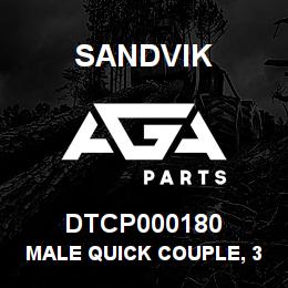 DTCP000180 Sandvik MALE QUICK COUPLE, 3/8" | AGA Parts