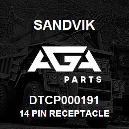 DTCP000191 Sandvik 14 PIN RECEPTACLE | AGA Parts