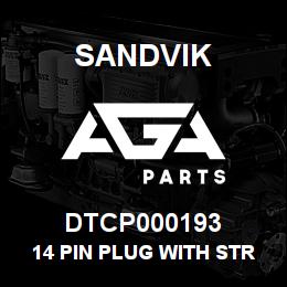 DTCP000193 Sandvik 14 PIN PLUG WITH STRAIN RELIEF | AGA Parts