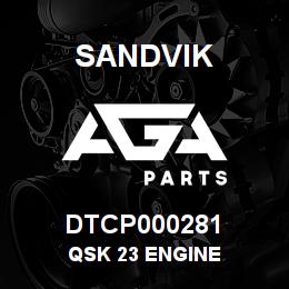 DTCP000281 Sandvik QSK 23 ENGINE | AGA Parts