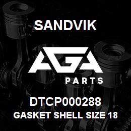 DTCP000288 Sandvik GASKET SHELL SIZE 18 | AGA Parts