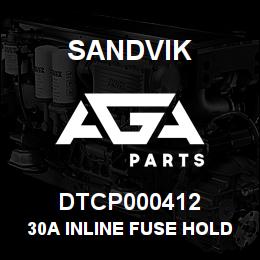 DTCP000412 Sandvik 30A INLINE FUSE HOLDER HOODED | AGA Parts