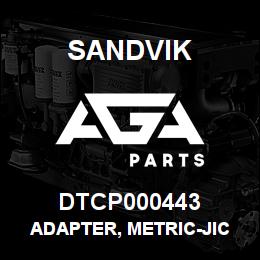 DTCP000443 Sandvik ADAPTER, METRIC-JIC MALE ELBOW | AGA Parts