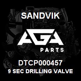 DTCP000457 Sandvik 9 SEC DRILLING VALVE TJBO | AGA Parts