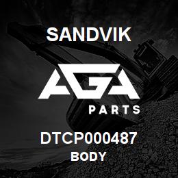 DTCP000487 Sandvik BODY | AGA Parts