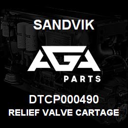 DTCP000490 Sandvik RELIEF VALVE CARTAGE 2800PSI | AGA Parts