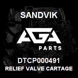 DTCP000491 Sandvik RELIEF VALVE CARTAGE 3200PSI | AGA Parts