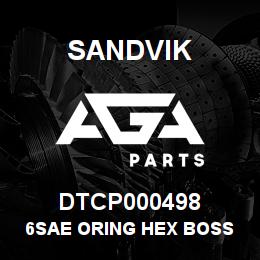 DTCP000498 Sandvik 6SAE ORING HEX BOSS SOCKT PLUG | AGA Parts