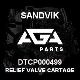 DTCP000499 Sandvik RELIEF VALVE CARTAGE 2500PSI | AGA Parts