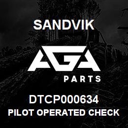 DTCP000634 Sandvik PILOT OPERATED CHECK VALVE | AGA Parts