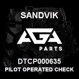 DTCP000635 Sandvik PILOT OPERATED CHECK VALVE | AGA Parts