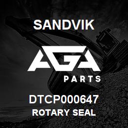 DTCP000647 Sandvik ROTARY SEAL | AGA Parts
