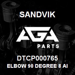 DTCP000765 Sandvik ELBOW 90 DEGREE 8 AIR INTAKE | AGA Parts