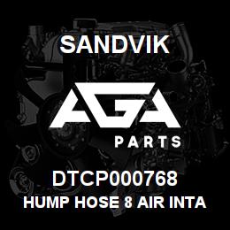 DTCP000768 Sandvik HUMP HOSE 8 AIR INTAKE | AGA Parts