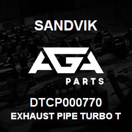 DTCP000770 Sandvik EXHAUST PIPE TURBO TO MUFFLER | AGA Parts