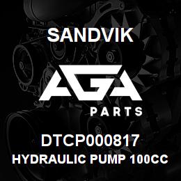 DTCP000817 Sandvik HYDRAULIC PUMP 100CC LIM 75CC | AGA Parts