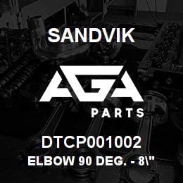 DTCP001002 Sandvik ELBOW 90 DEG. - 8" AIR INTAKE | AGA Parts