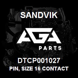 DTCP001027 Sandvik PIN, SIZE 16 CONTACT | AGA Parts