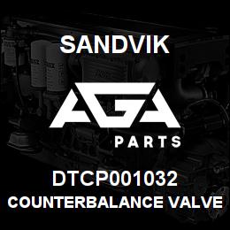 DTCP001032 Sandvik COUNTERBALANCE VALVE | AGA Parts