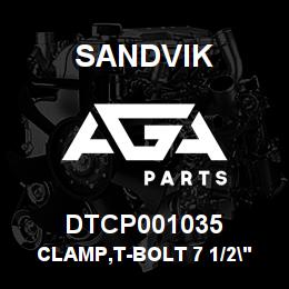 DTCP001035 Sandvik CLAMP,T-BOLT 7 1/2"DIA | AGA Parts