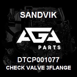 DTCP001077 Sandvik CHECK VALVE 3FLANGE 61 | AGA Parts