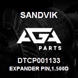 DTCP001133 Sandvik EXPANDER PIN,1.500D X 11.26 LG | AGA Parts