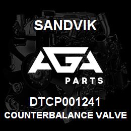 DTCP001241 Sandvik COUNTERBALANCE VALVE | AGA Parts