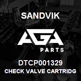 DTCP001329 Sandvik CHECK VALVE CARTRIDGE | AGA Parts