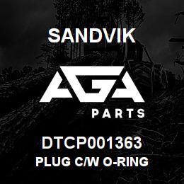 DTCP001363 Sandvik PLUG C/W O-RING | AGA Parts