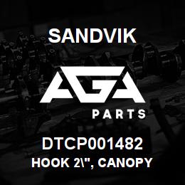 DTCP001482 Sandvik HOOK 2", CANOPY | AGA Parts