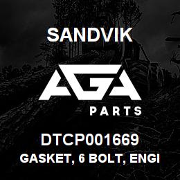 DTCP001669 Sandvik GASKET, 6 BOLT, ENGINE WATER | AGA Parts