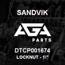 DTCP001674 Sandvik LOCKNUT - 1" | AGA Parts