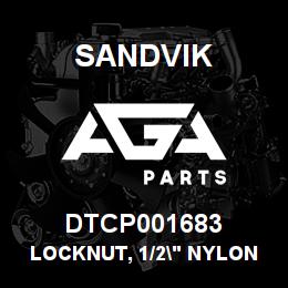 DTCP001683 Sandvik LOCKNUT, 1/2" NYLON | AGA Parts