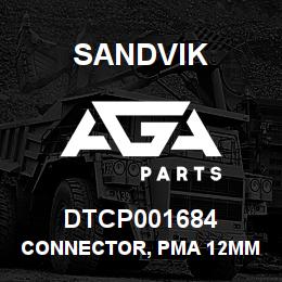 DTCP001684 Sandvik CONNECTOR, PMA 12MM TO 1/2" NPT | AGA Parts